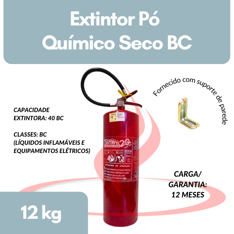 Extintor PQS 12 KG -553 Extintor PQS 12 KG -553