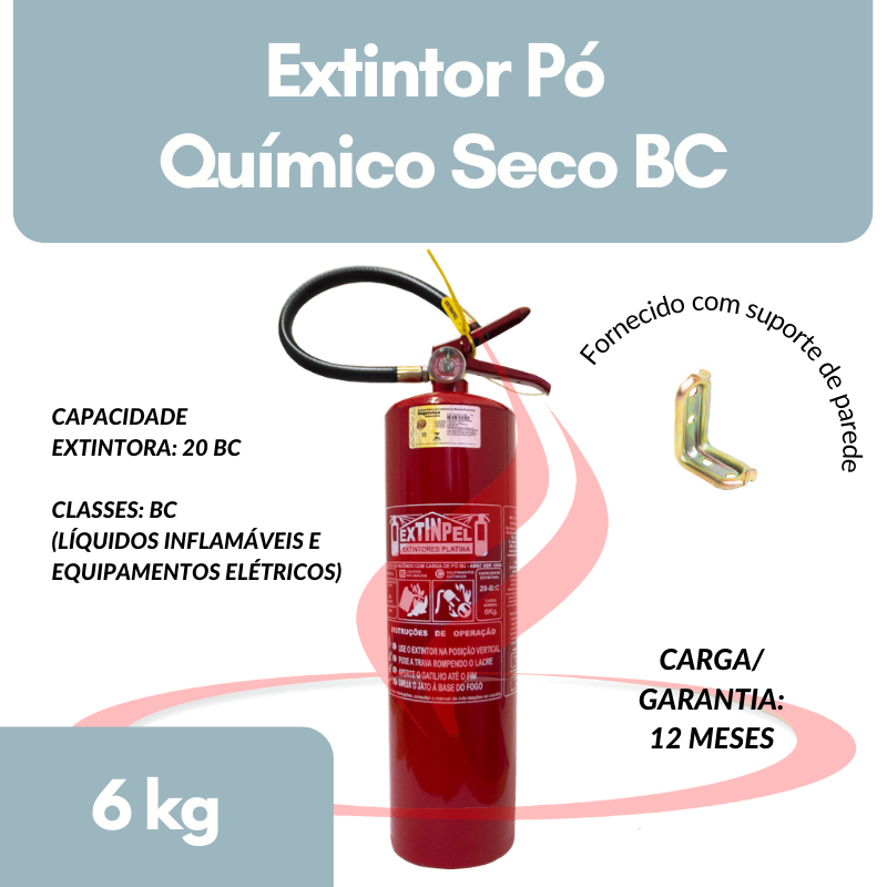 Extintor PQS 6 Kg -550