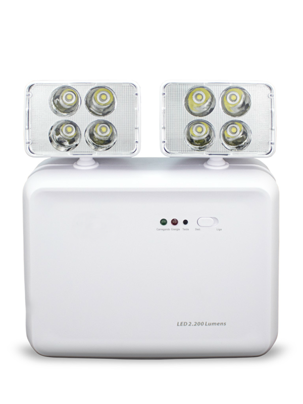 Luminária de Emergência 2.200 Lumens 2 faróis-248