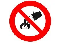 Placa P3 - 300x300 mm Proibido Utilizar Água-0