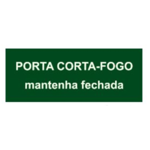 Placa M4 - Porta Corta Fogo