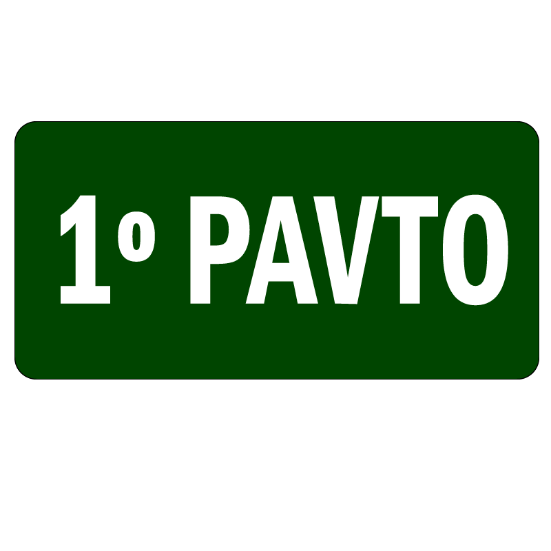 Placa S17 - 252x126mm Indicação de Pavimento-518