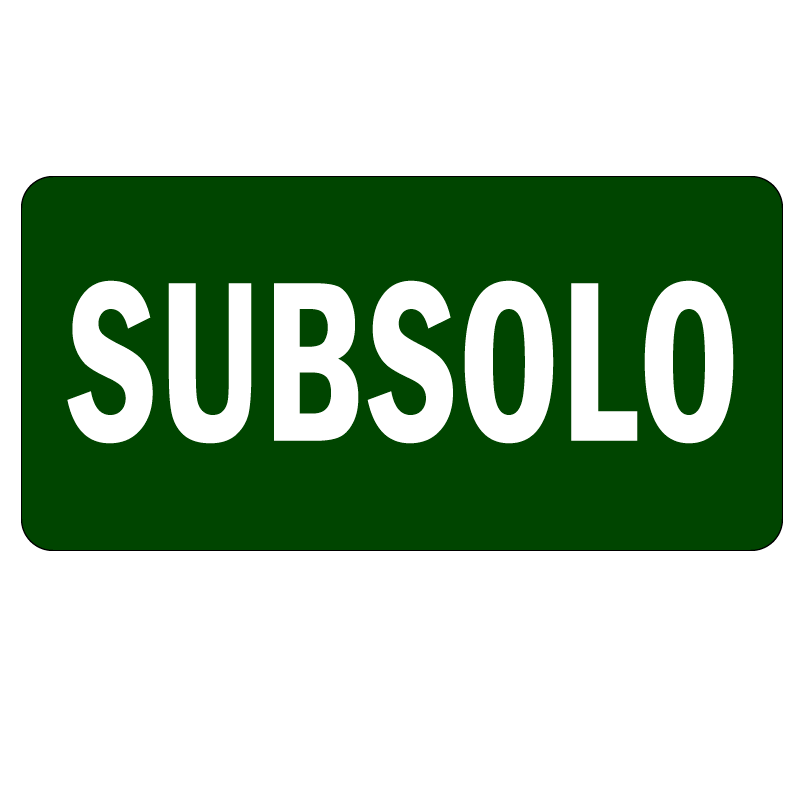 Placa S17 - 252x126mm Indicação de Pavimento-519