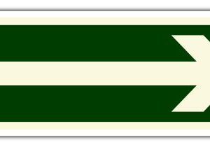 Placa C1 - 200x70 mm Rota de Fuga
